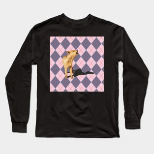 dingo in pink Long Sleeve T-Shirt